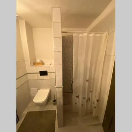 Biely Domcek So Zahradou V Malej Obci Devicie